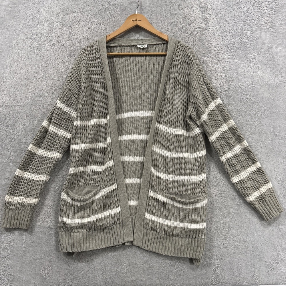 Dip Open Front Cardigan Women's Medium Oversized Cozy Knit Pocket Sweater